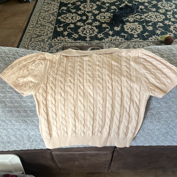 SHEIN Beige Sweater Polo - Picture 2 of 3
